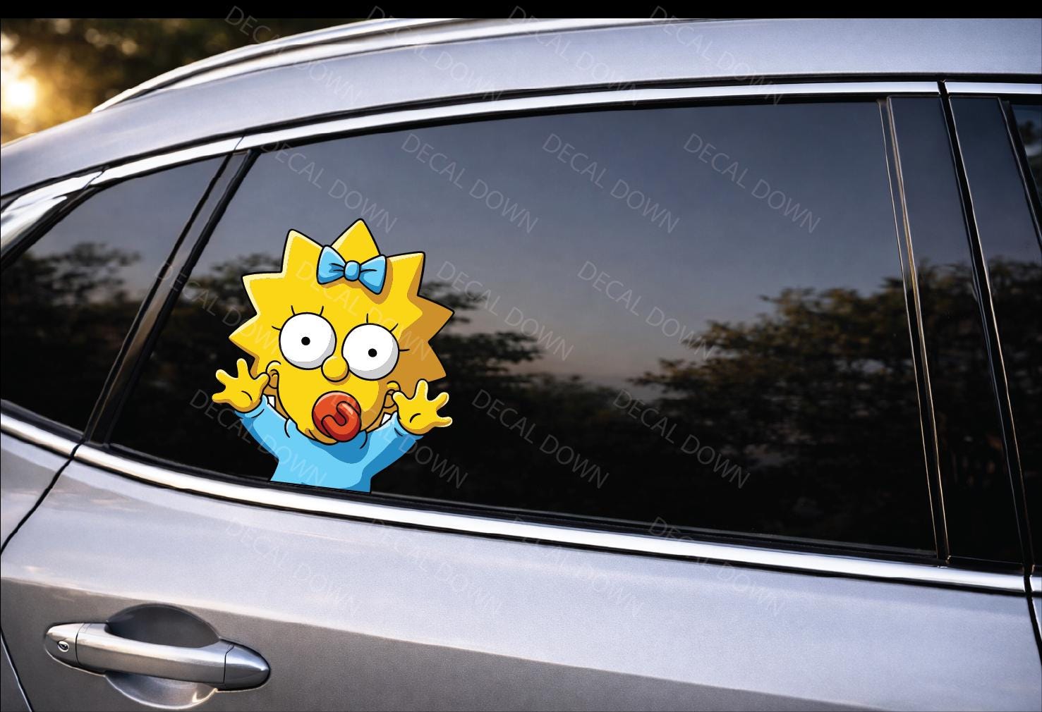 MAGGIE Peeker Vinyl Decal, Waterproof Laptop Sticker
