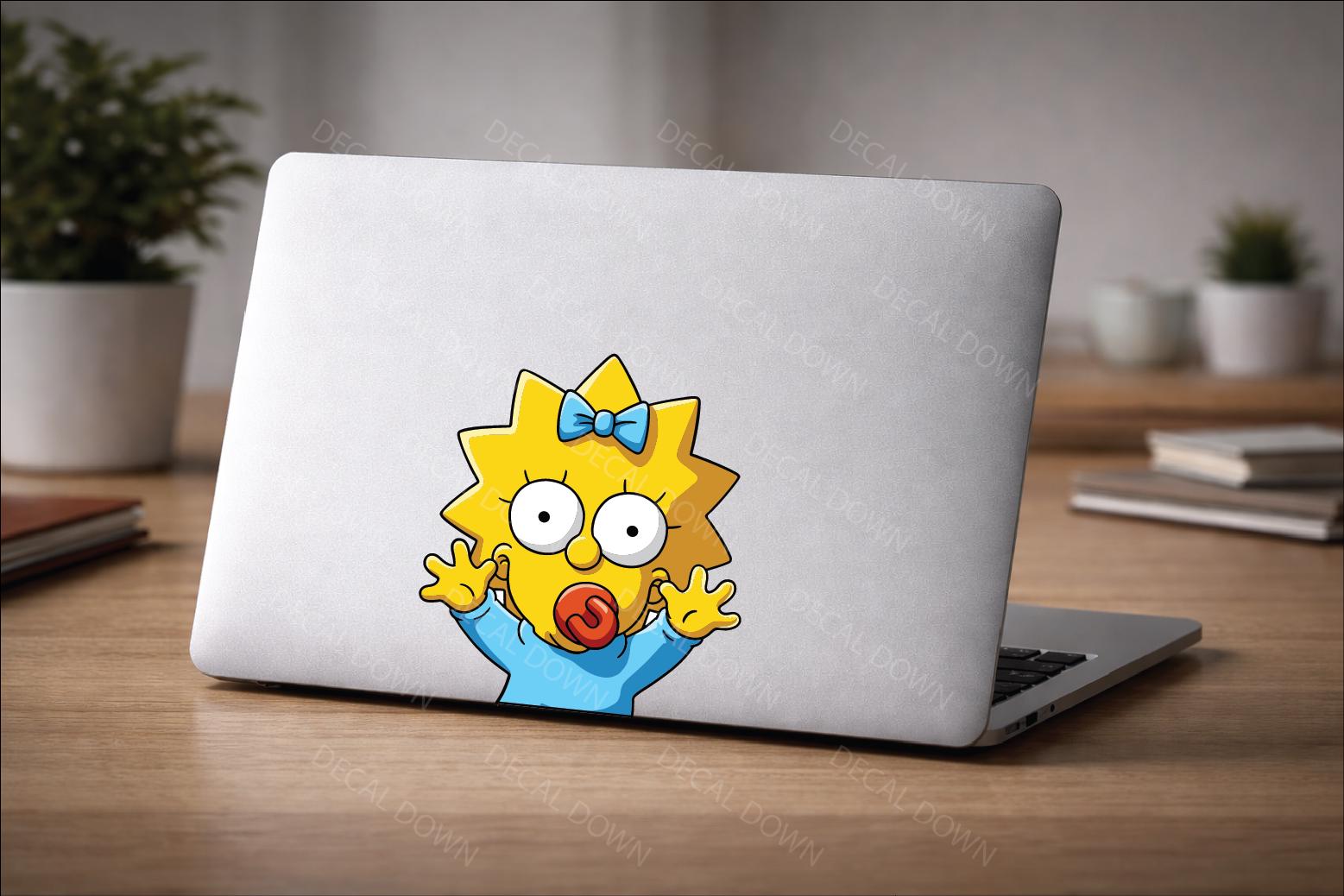 MAGGIE Peeker Vinyl Decal, Waterproof Laptop Sticker