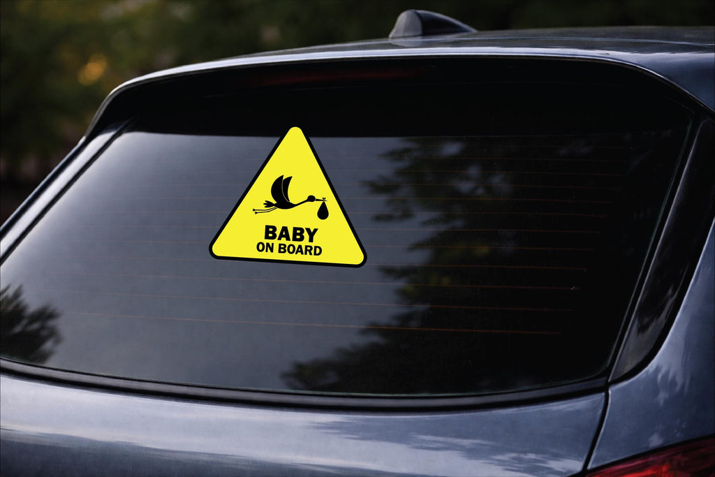 CUTE BABY on BOARD for laptops, cars, mirrors, & more! High quality water proof decal. Very duarable