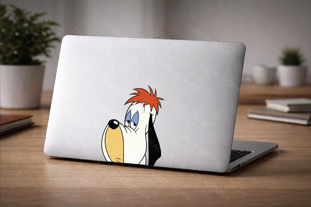 DROOPY The DOG Peeker, Waterproof, UV Resistant Sticker