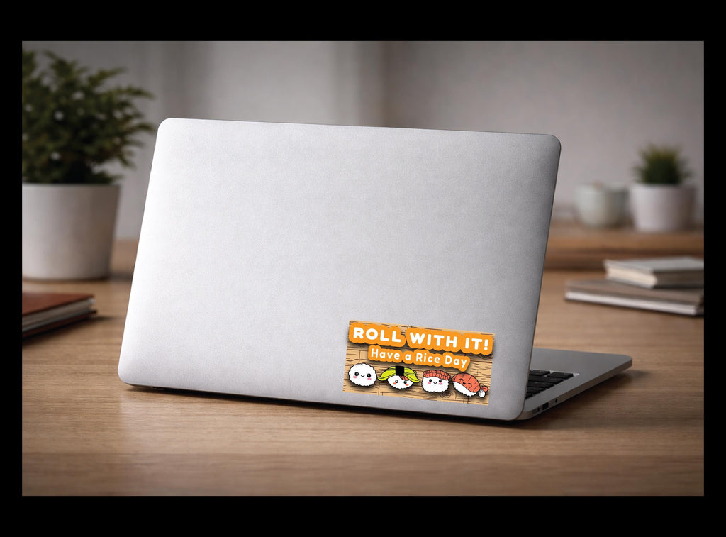 Roll With It!  | Waterproof, UV Resistant Laptop Sticker