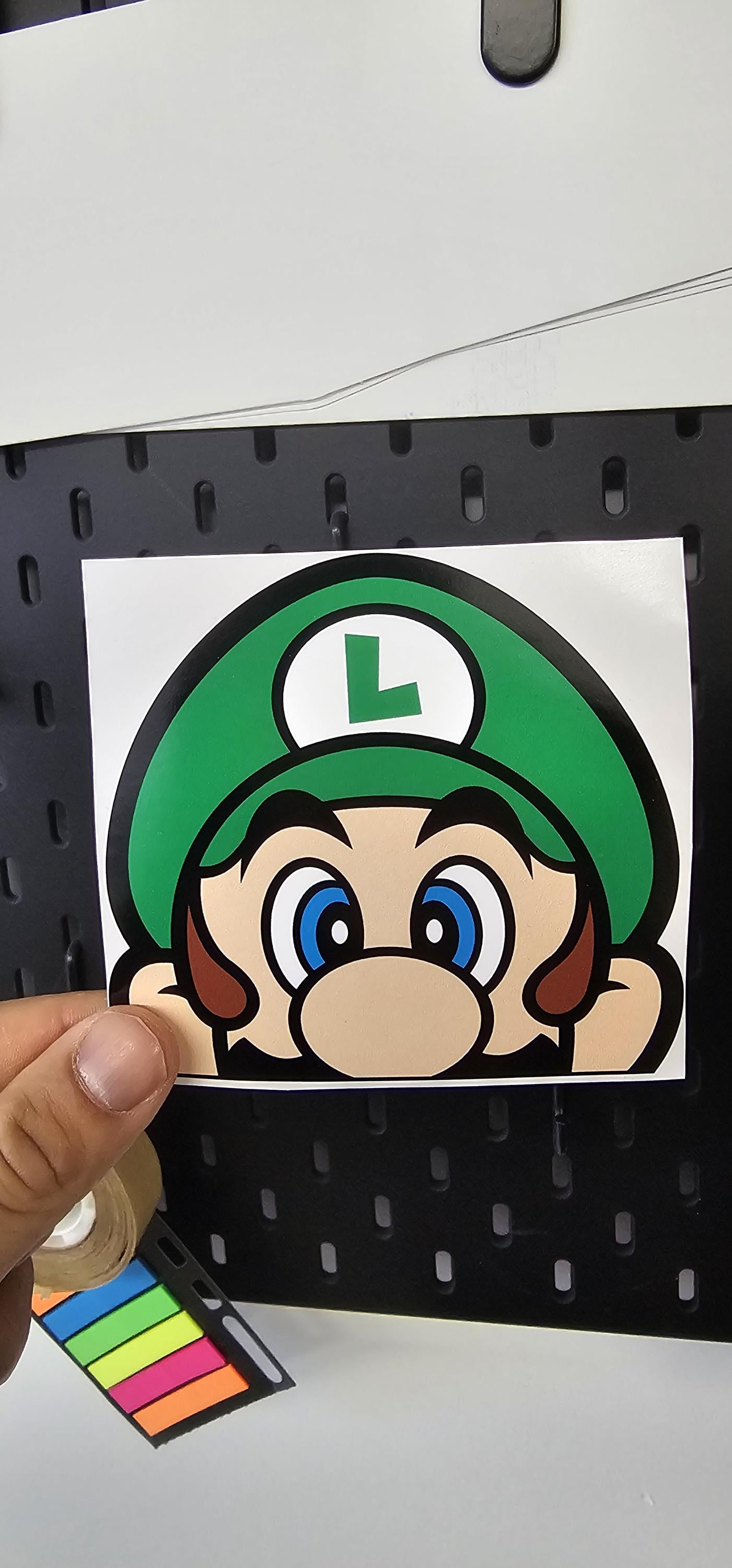 Luigi Die-Cut Vinyl Decal, Waterproof, UV Resistant Sticker