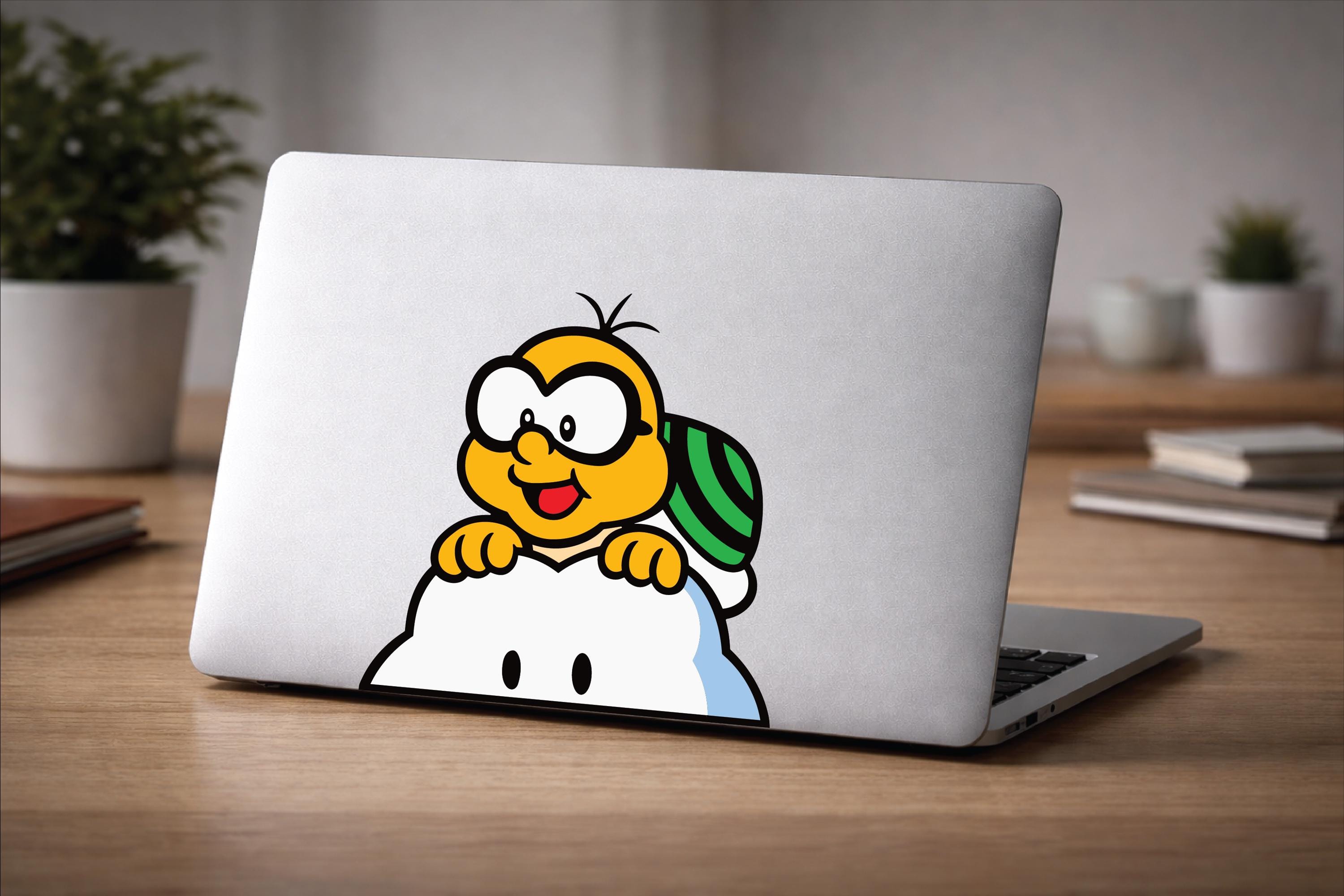 Lakitu on cloud Decal, Waterproof, UV Resistant Sticker