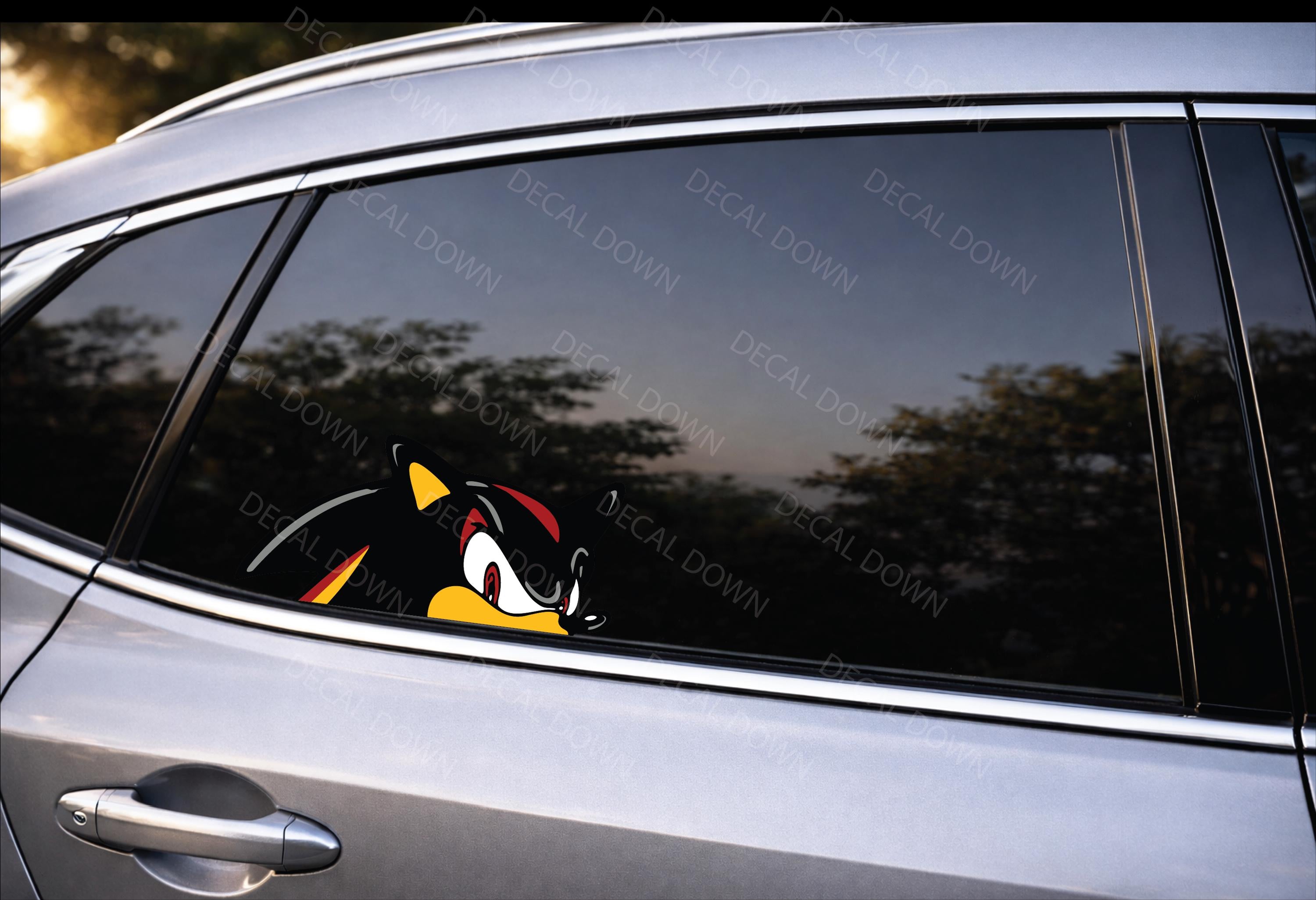 Black Hedgehog-PEEKER Decal, Waterproof, UV Resistant Sticker