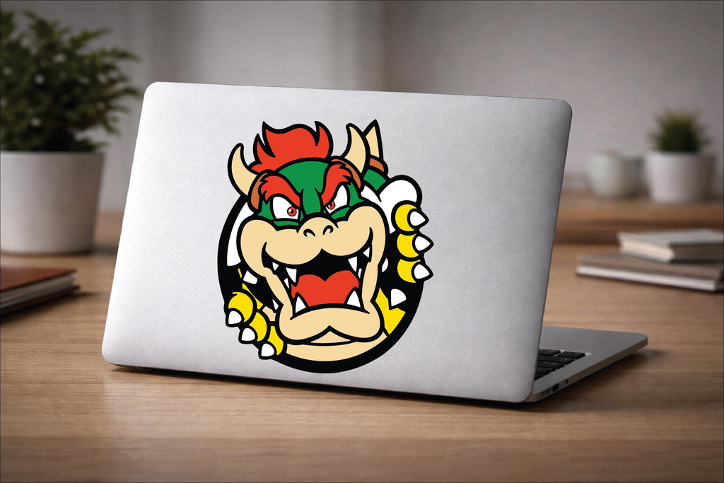 BOWSER ICON for laptops, cars, mirrors, & more! High quality water proof decal. Very durable
