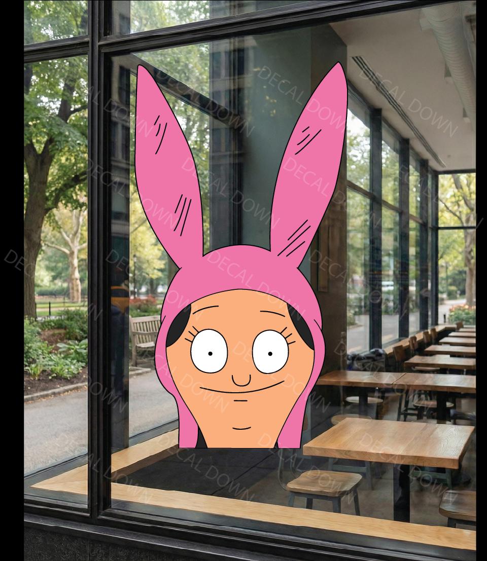 LOUISE-Peeker Waterproof, UV Resistant Sticker
