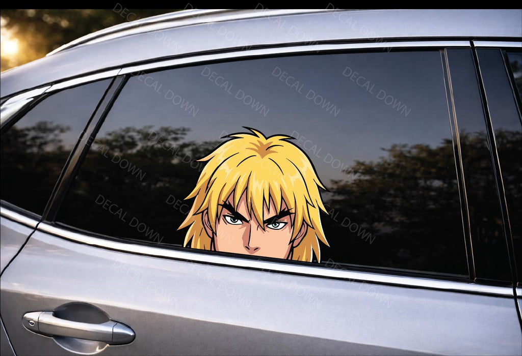 RETRO Fighter Peeker Vinyl Decal | Waterproof Laptop Sticker | Car Window Sticker |  Sticker | Cup Tumbler Gift | Durable