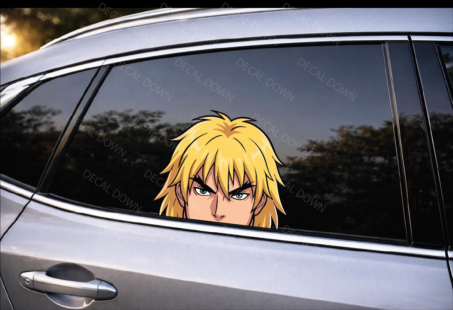 RETRO Fighter Peeker Vinyl Decal | Waterproof Laptop Sticker | Car Window Sticker |  Sticker | Cup Tumbler Gift | Durable