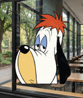 DROOPY The DOG Peeker, Waterproof, UV Resistant Sticker