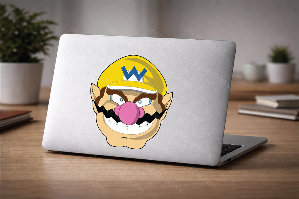 Wario Sticker Decal, Waterproof, UV Resistant Sticker