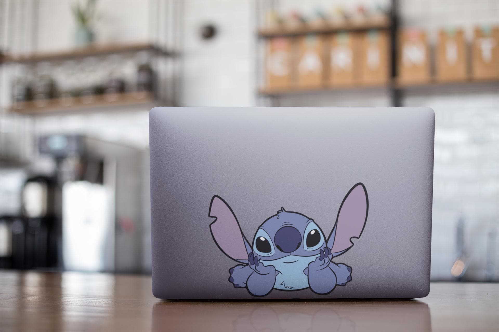 LAYING STITCH  decal for laptops, cars, mirrors, & more! High quality water proof decal.
