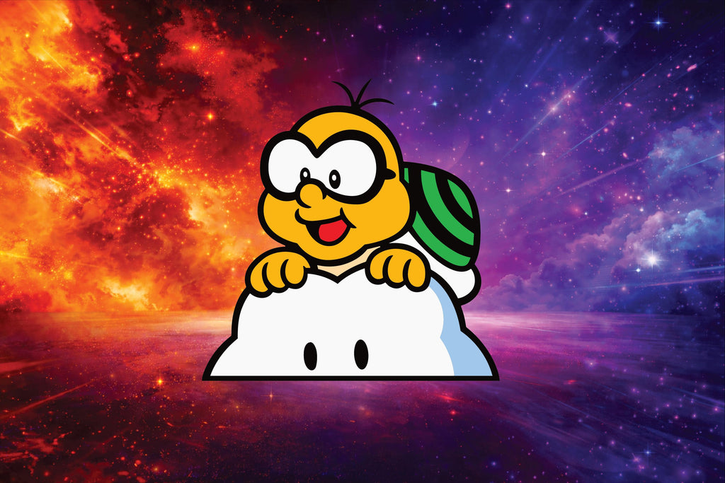 Lakitu on cloud Decal, Waterproof, UV Resistant Sticker