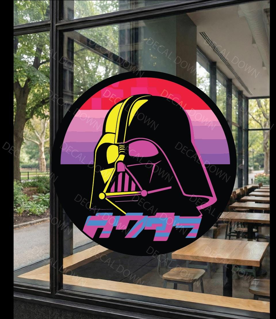 CYBERPUNK-VADER  Decal, Waterproof, UV Resistant Sticker