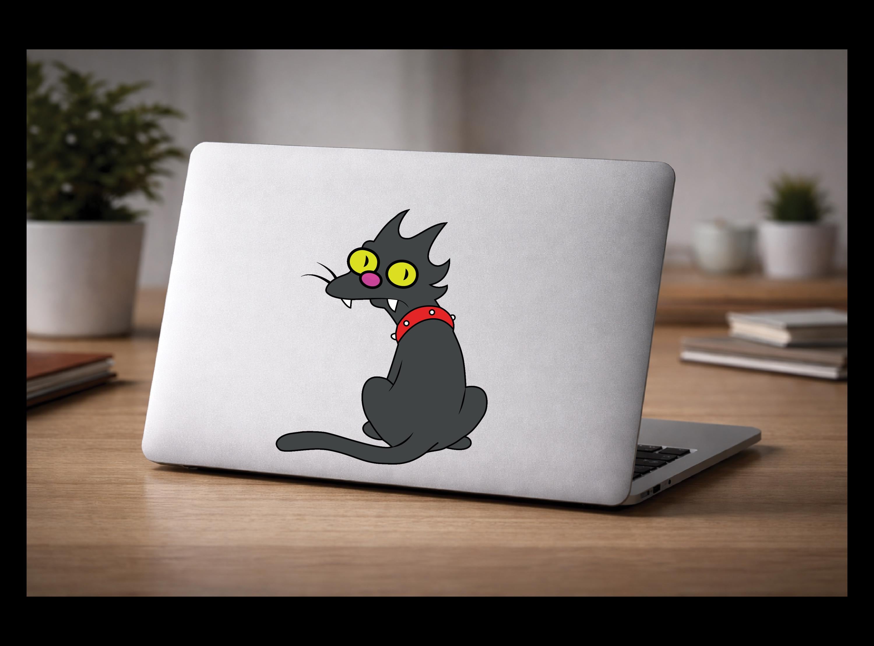 Funny Cat Vinyl Decal | Waterproof Outdoor Sticker | Laptop, Water Bottle, Car Decoration