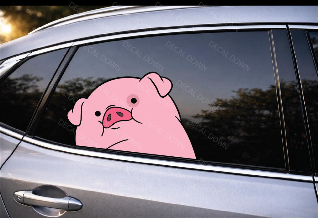 CUTE PIG-Peeker Waterproof, UV Resistant Sticker