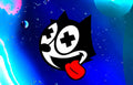 Waterproof Vinyl Cat Decal for Laptops, Cars, Tumblers