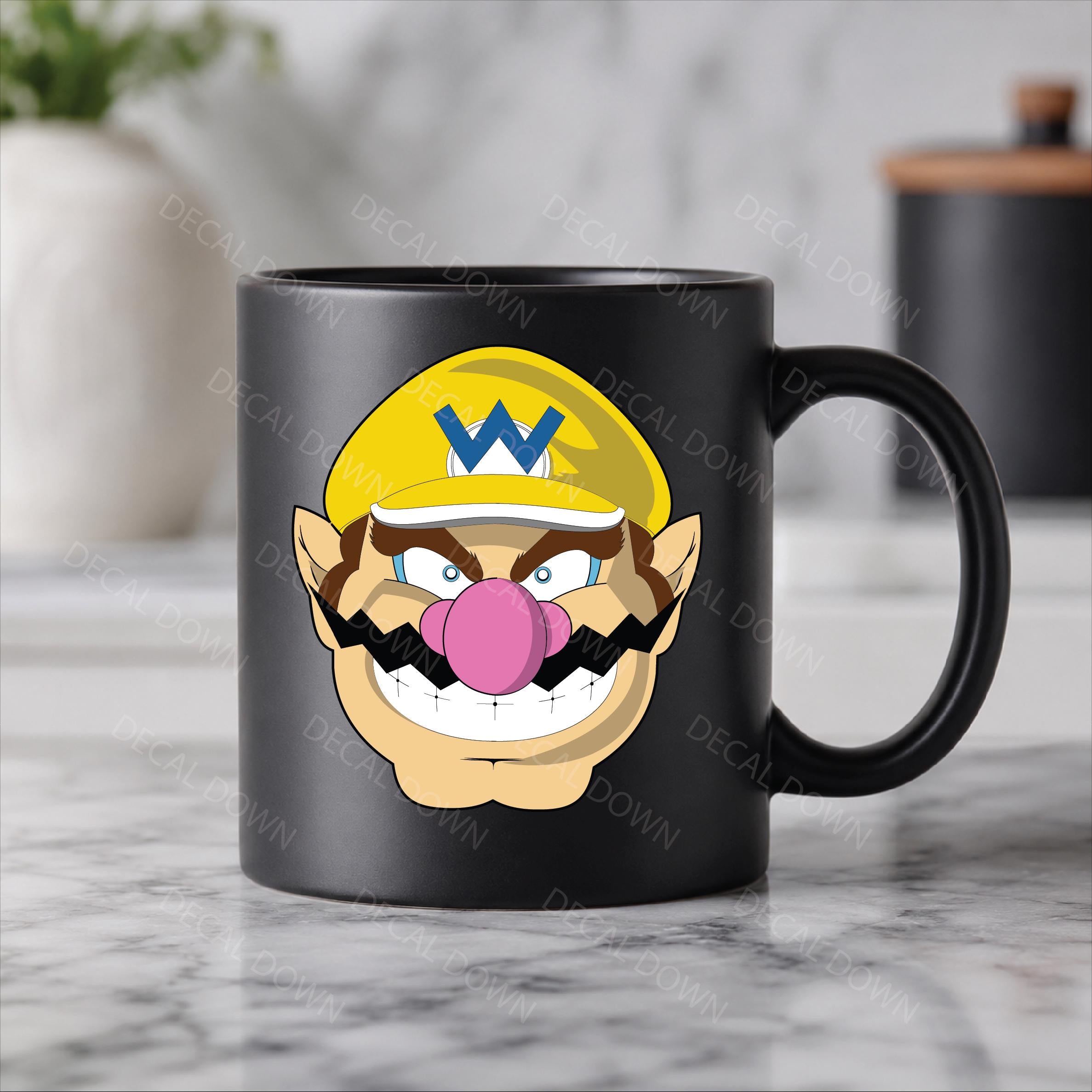 Wario Sticker Decal, Waterproof, UV Resistant Sticker
