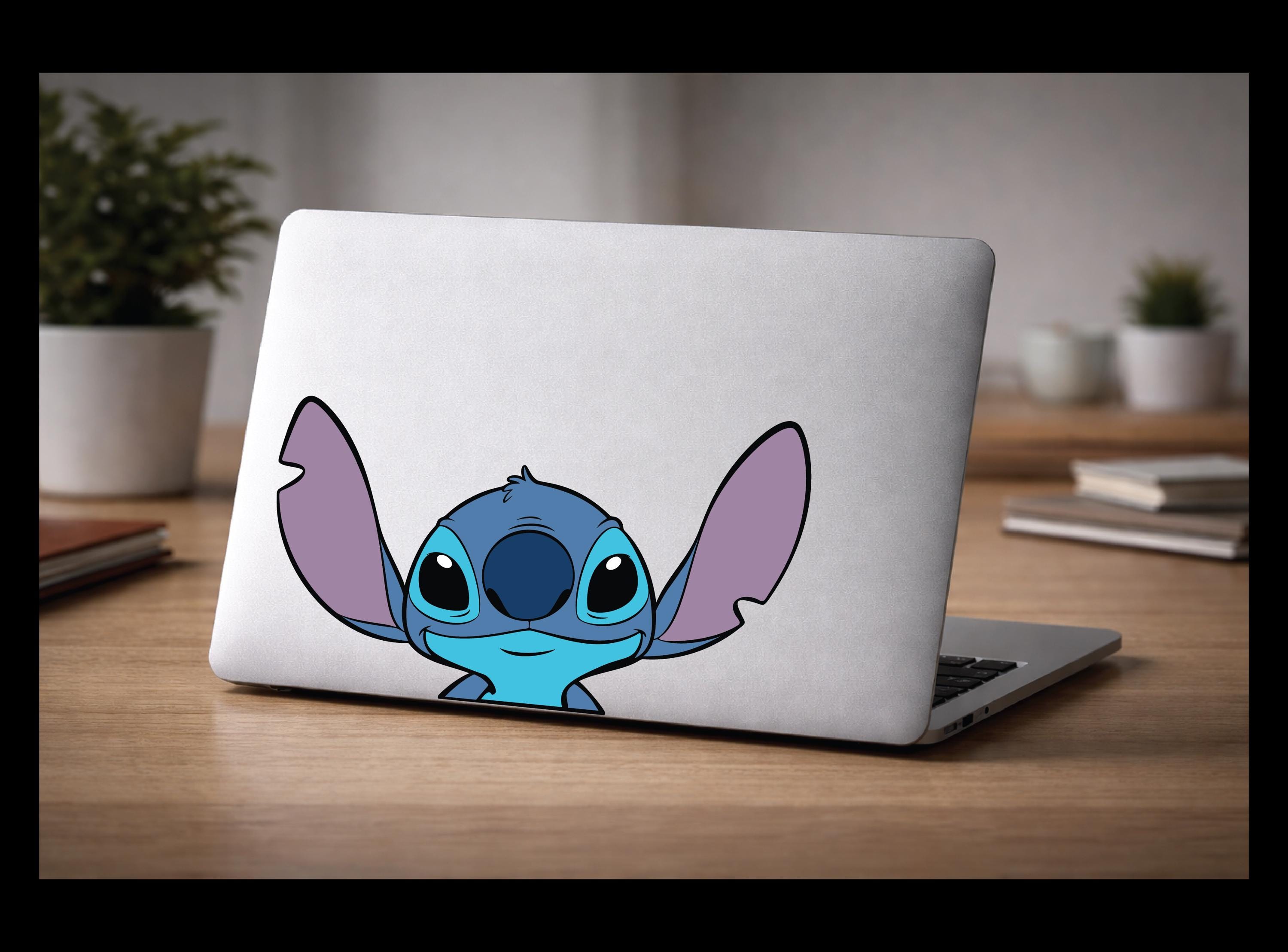 Stitch Peeker Decal | Waterproof Vinyl Sticker for Laptops, Cars