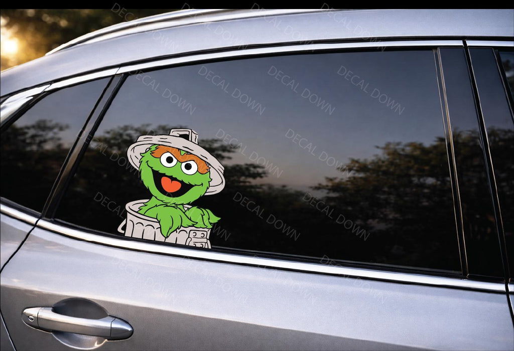 GROUCH-Peeker Waterproof, UV Resistant Sticker