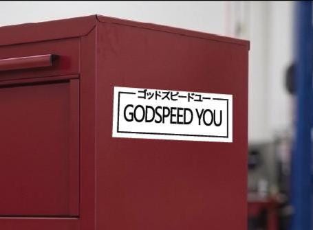 JDM GODSPEED You Sticker  Decal, Waterproof, UV Resistant Sticker