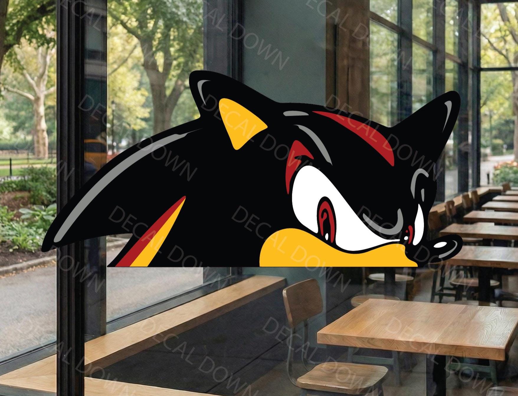 Black Hedgehog-PEEKER Decal, Waterproof, UV Resistant Sticker