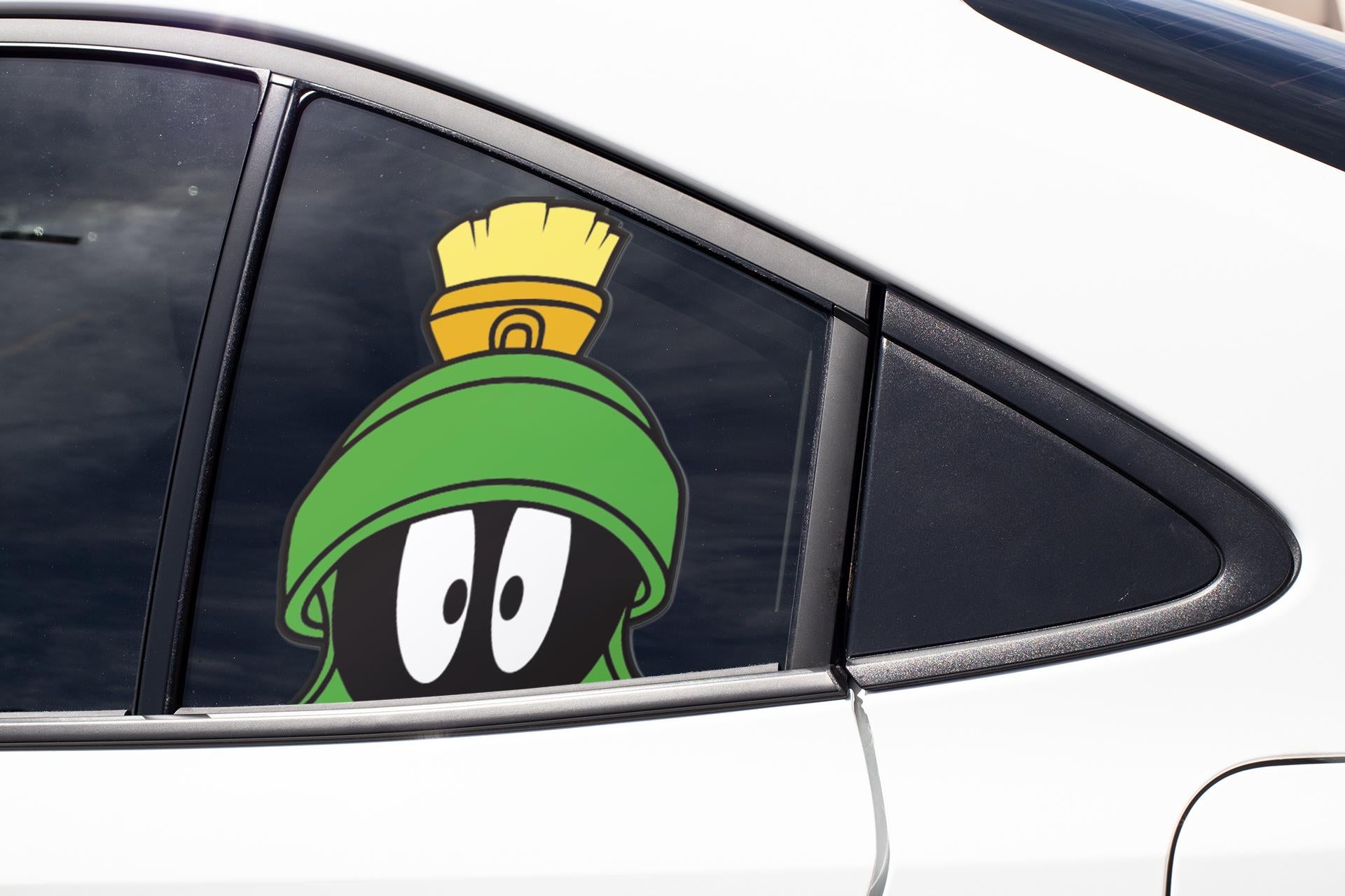 MARTIAN PEEKER for laptops, cars, mirrors, & more! High quality water proof decal. Very duarable