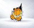 GRUMPY ORANGE CAT Vinyl Decal Sticker, Waterproof Durable Laptop Car Decal
