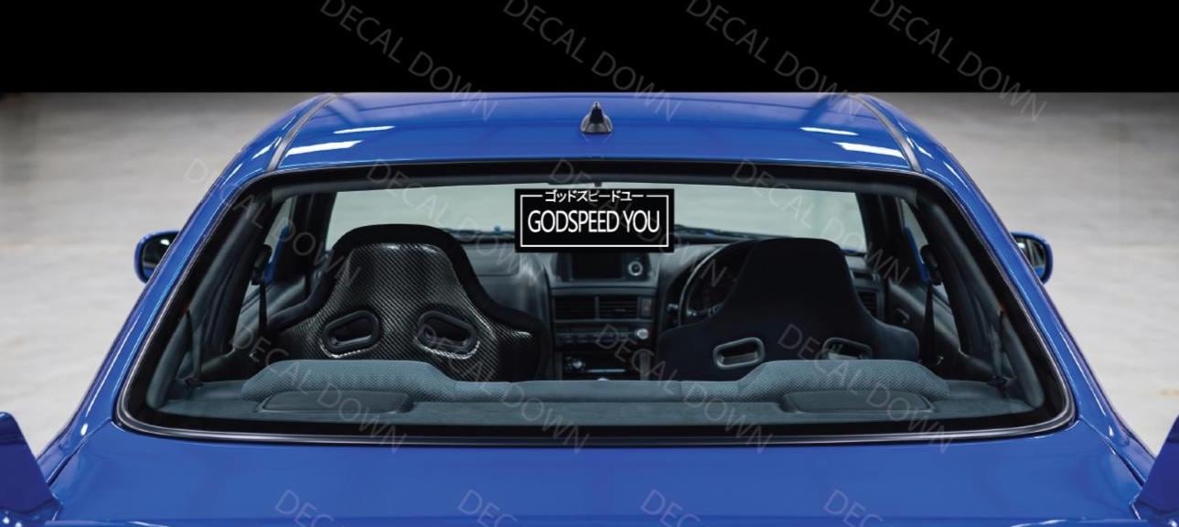 JDM GODSPEED You Sticker  Decal, Waterproof, UV Resistant Sticker