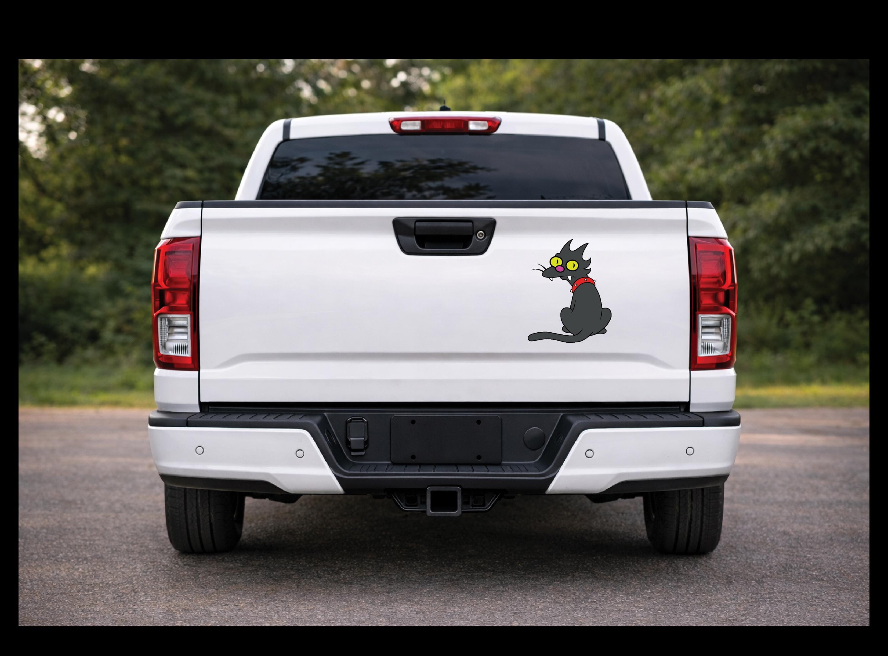Funny Cat Vinyl Decal | Waterproof Outdoor Sticker | Laptop, Water Bottle, Car Decoration