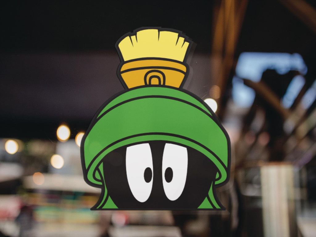 MARTIAN PEEKER for laptops, cars, mirrors, & more! High quality water proof decal. Very duarable