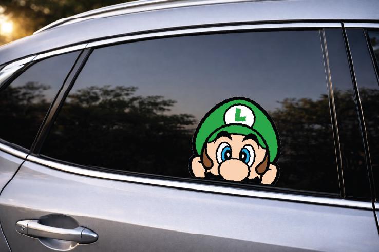 Luigi Die-Cut Vinyl Decal, Waterproof, UV Resistant Sticker