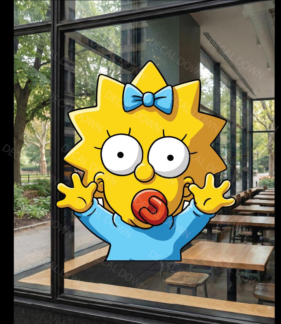 MAGGIE Peeker Vinyl Decal, Waterproof Laptop Sticker