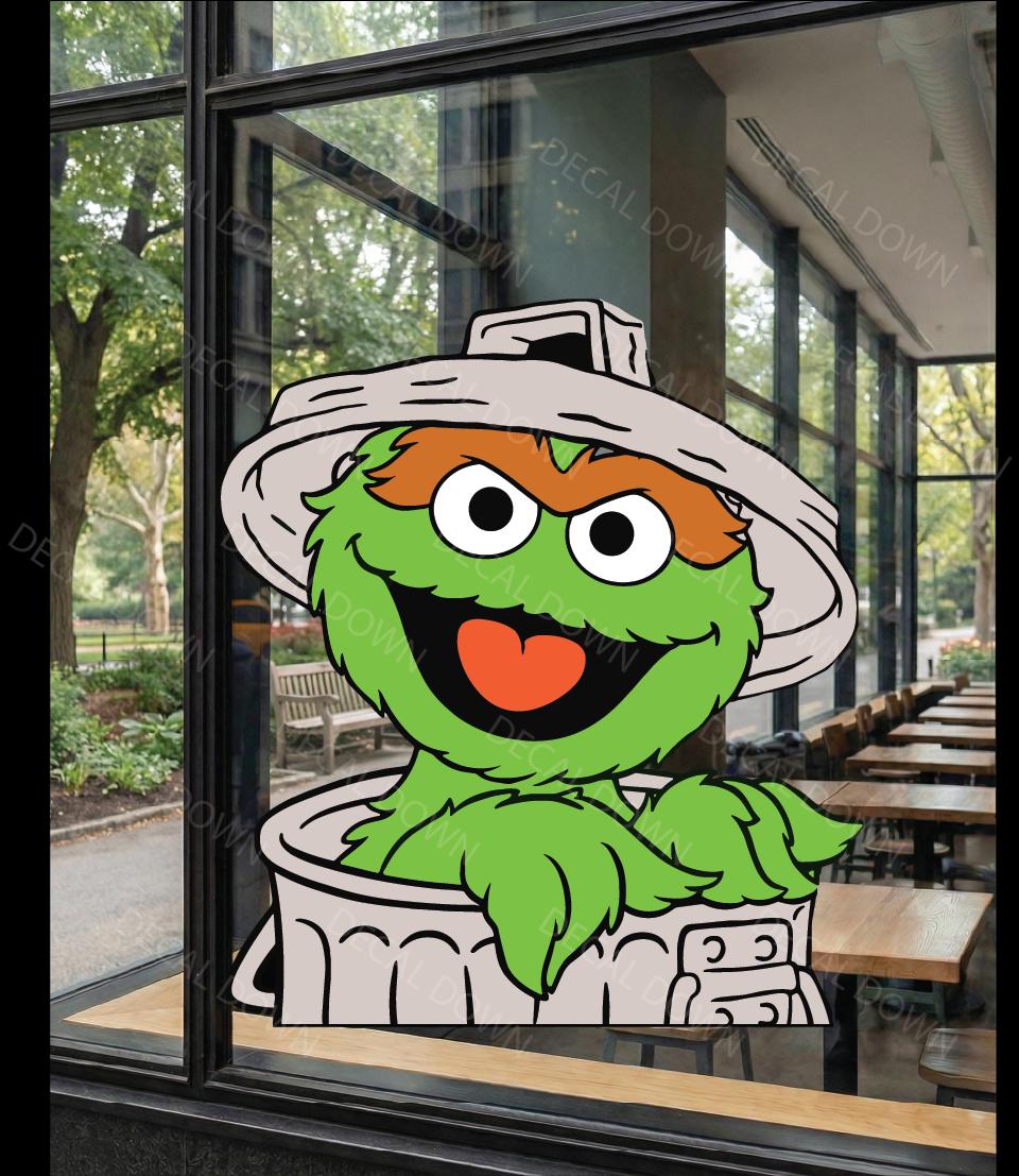 GROUCH-Peeker Waterproof, UV Resistant Sticker