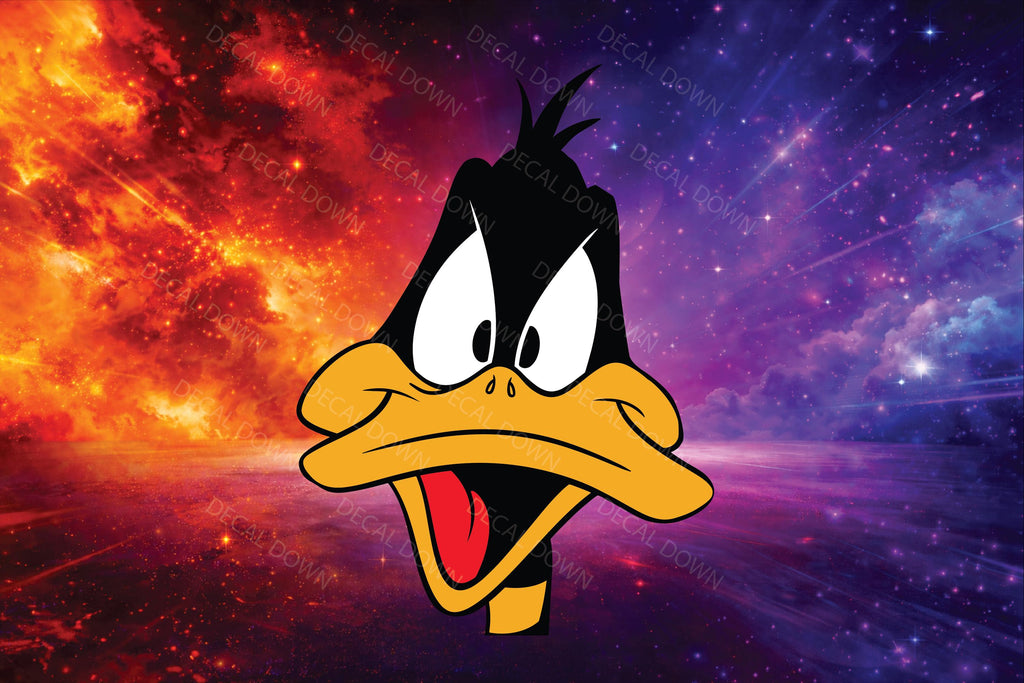 ANGRY Daffy PEEKER Decal, Waterproof, UV Resistant Sticker