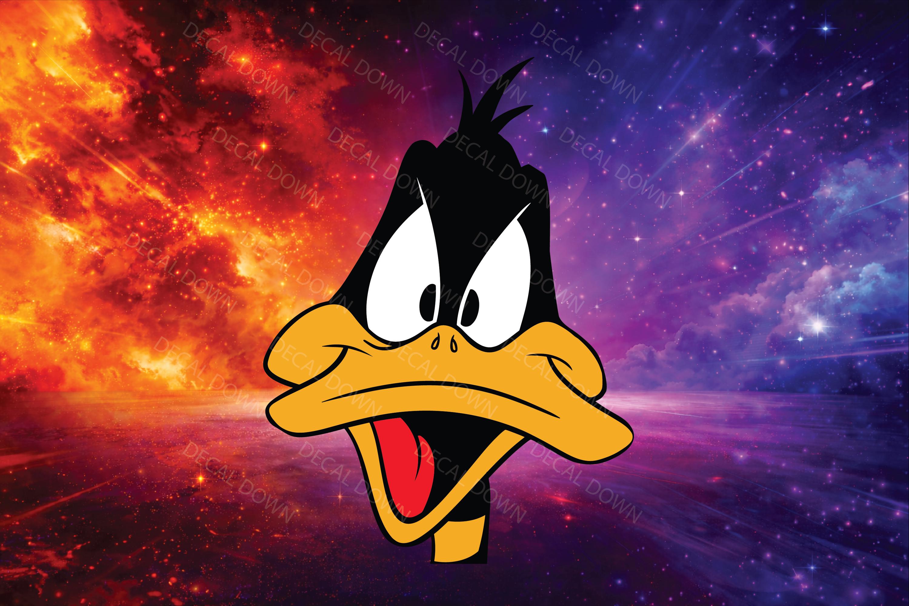 ANGRY Daffy PEEKER Decal, Waterproof, UV Resistant Sticker