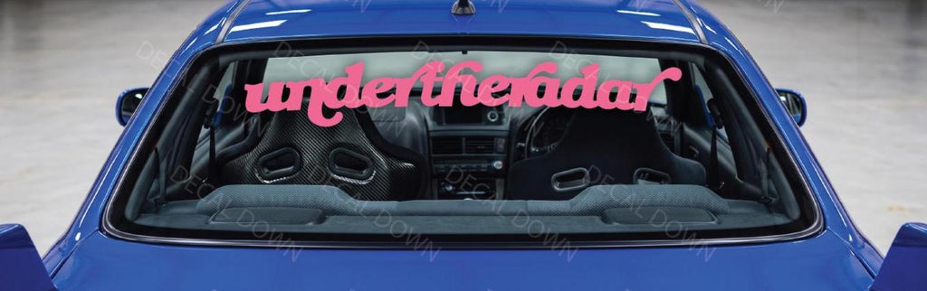 Under-The-Radar JDM  Decal, Waterproof, UV Resistant Sticker