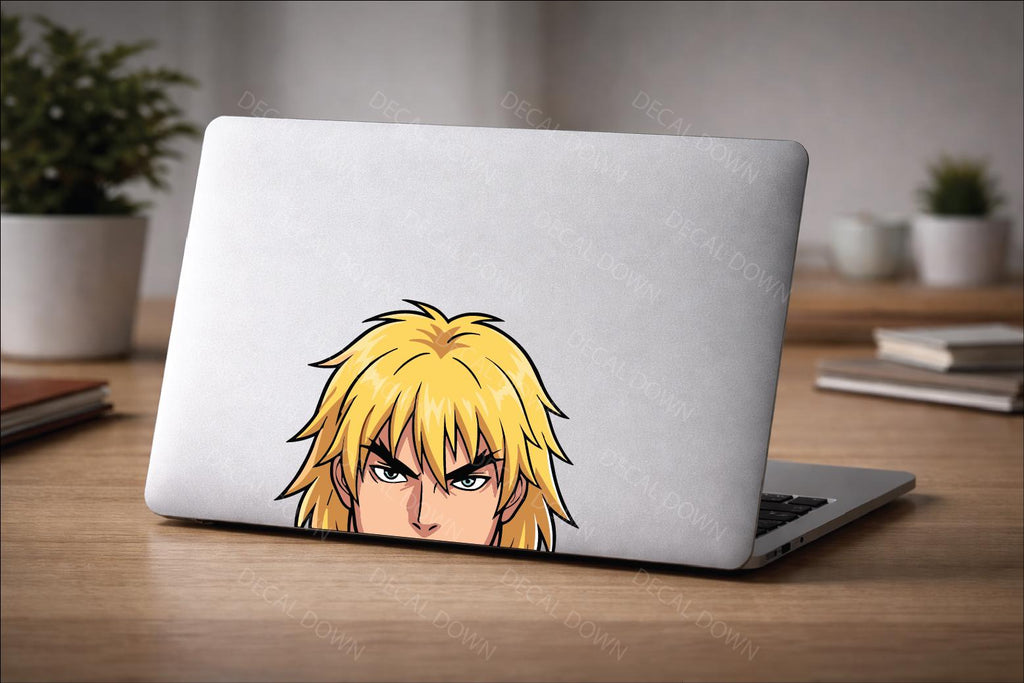 RETRO Fighter Peeker Vinyl Decal | Waterproof Laptop Sticker | Car Window Sticker |  Sticker | Cup Tumbler Gift | Durable