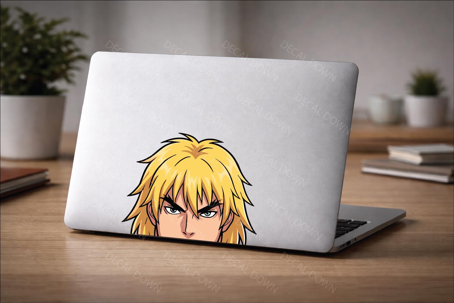 RETRO Fighter Peeker Vinyl Decal | Waterproof Laptop Sticker | Car Window Sticker |  Sticker | Cup Tumbler Gift | Durable