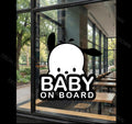 Cute Puppy Baby on board for laptops, cars, mirrors, & more! High quality water proof decal. Very durable