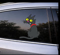Funny Cat Vinyl Decal | Waterproof Outdoor Sticker | Laptop, Water Bottle, Car Decoration