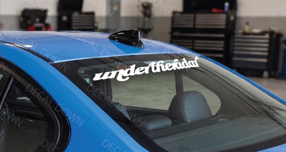 Under-The-Radar JDM  Decal, Waterproof, UV Resistant Sticker
