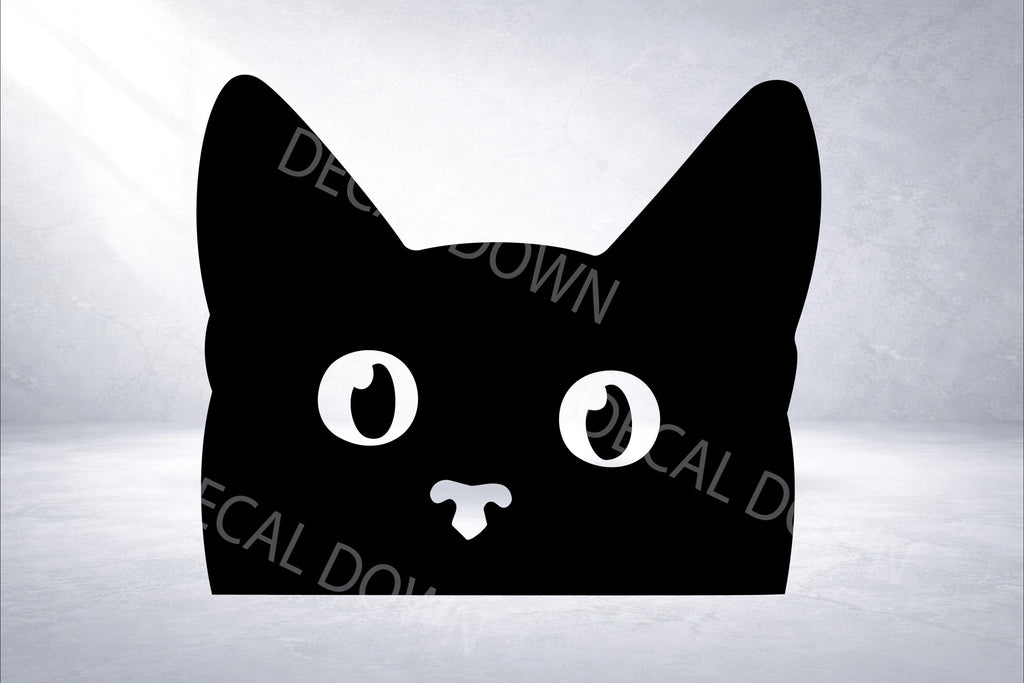 Cute Cat Peeker, Waterproof Car/Laptop Sticker